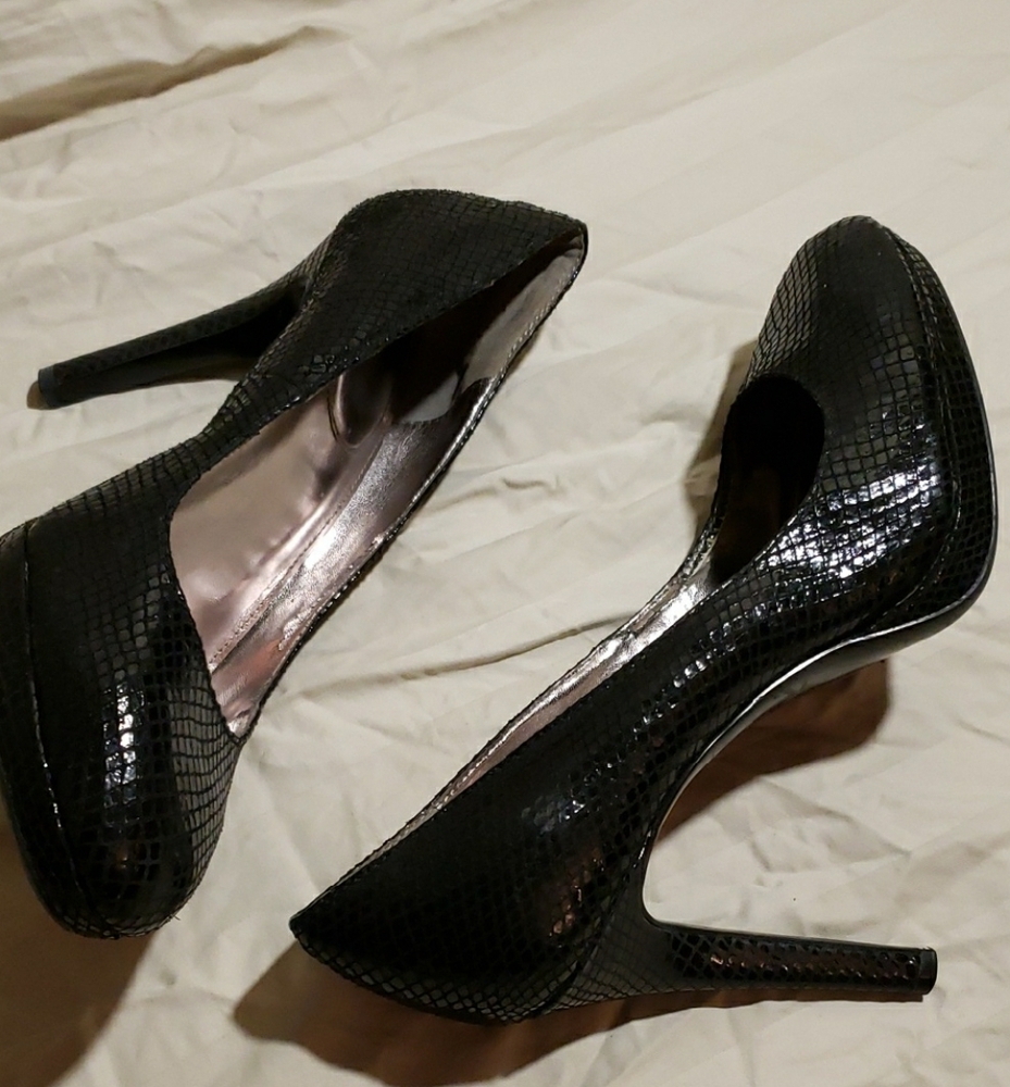 Calvin Klein Black Patent Leather Heels - *SH1005*